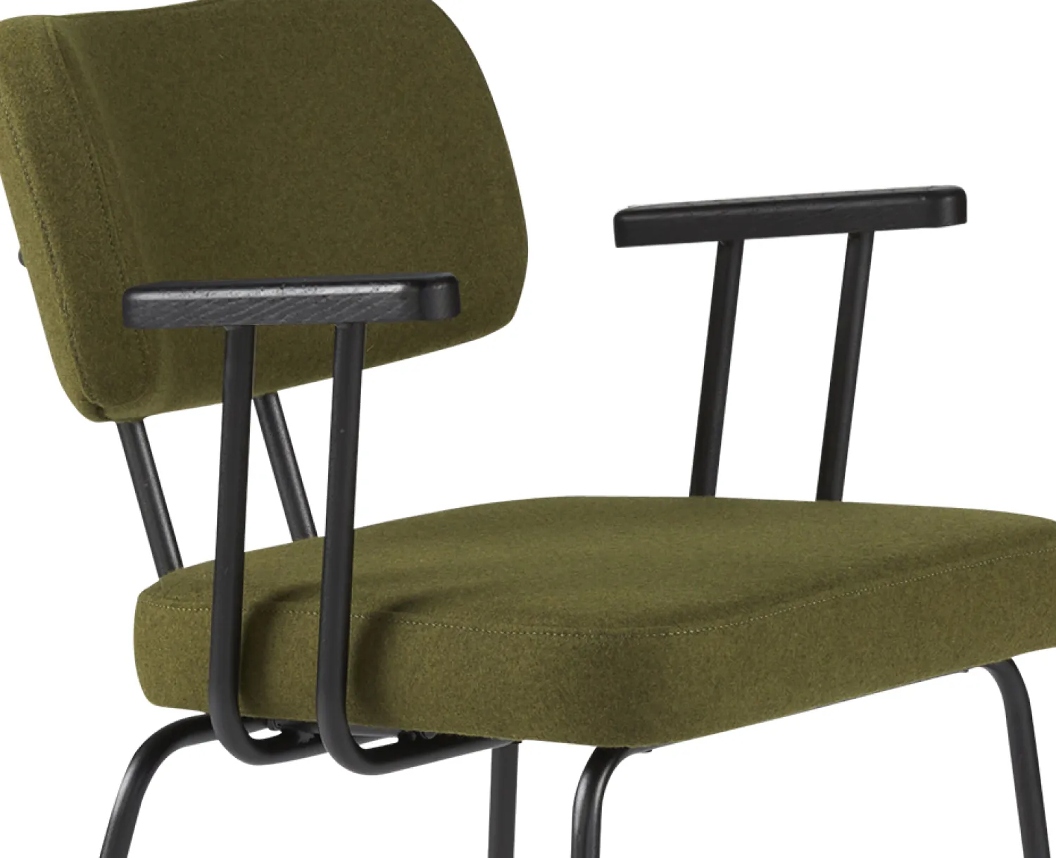 Eetkamerstoelen Met Armleuning-Eijerkamp Collectie Tom Onderstel Zwart Armstoel Green, Antracite