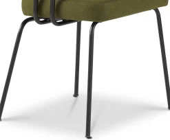 Eetkamerstoelen Met Armleuning-Eijerkamp Collectie Tom Onderstel Zwart Armstoel Green, Antracite