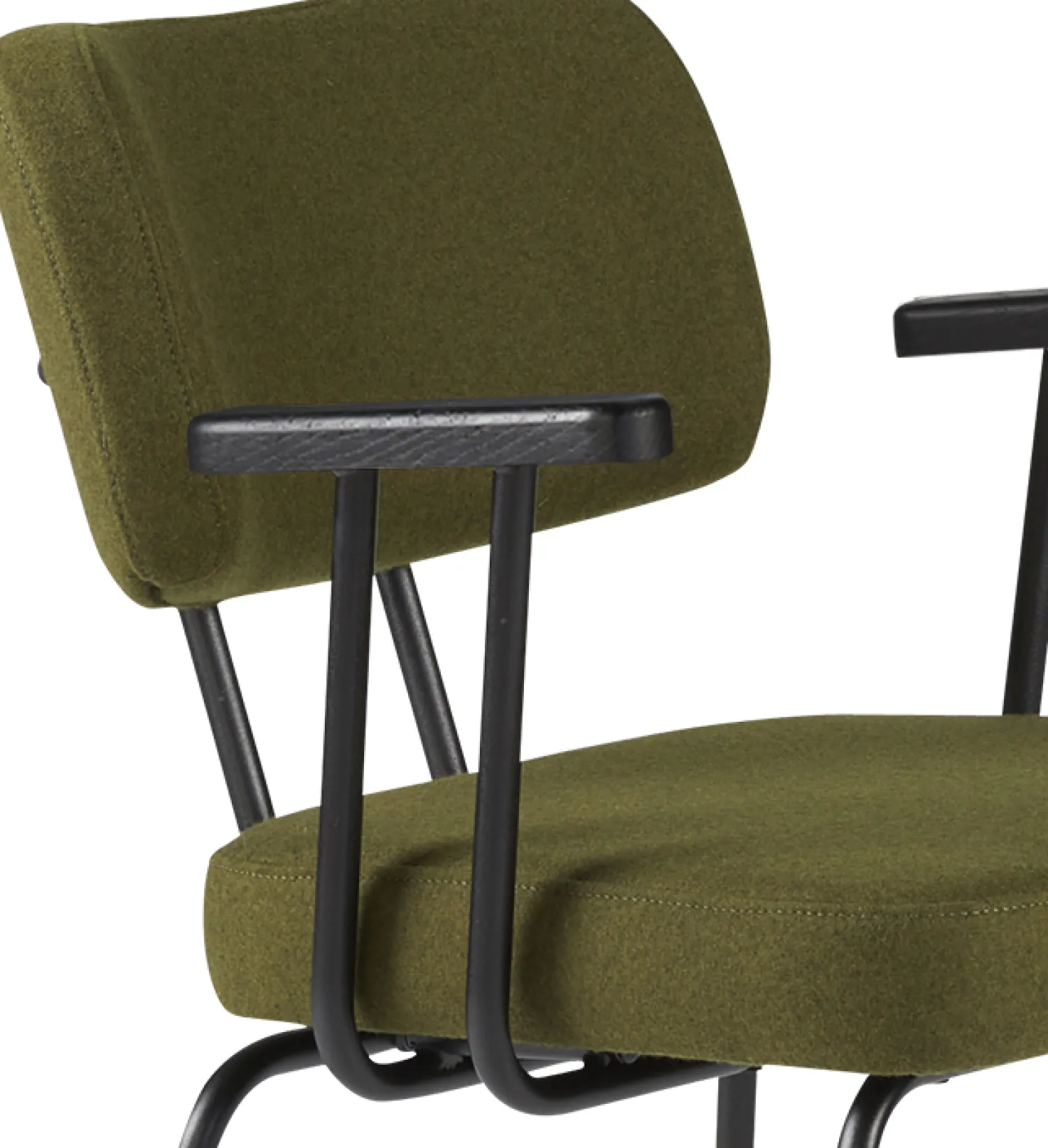 Eetkamerstoelen Met Armleuning-Eijerkamp Collectie Tom Onderstel Zwart Armstoel Green, Antracite