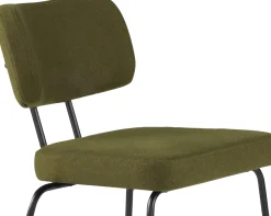 Eetkamerstoelen Zonder Armleuning-Eijerkamp Collectie Tom Onderstel Zwart Eetkamerstoel Green