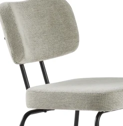 Eetkamerstoelen Zonder Armleuning-Eijerkamp Collectie Tom Onderstel Zwart Eetkamerstoel Multigrey