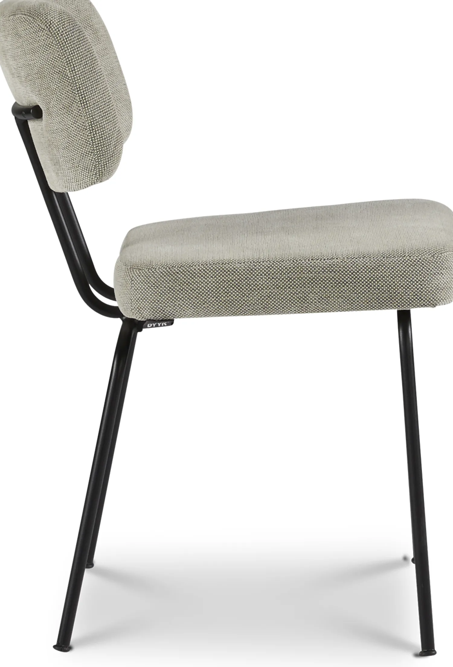 Eetkamerstoelen Zonder Armleuning-Eijerkamp Collectie Tom Onderstel Zwart Eetkamerstoel Multigrey