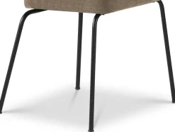 Eetkamerstoelen Zonder Armleuning-Eijerkamp Collectie Tom Onderstel Zwart Eetkamerstoel Brown
