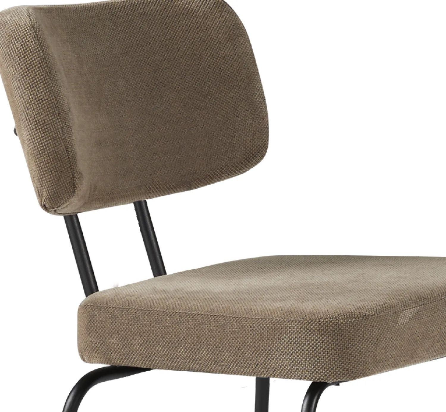 Eetkamerstoelen Zonder Armleuning-Eijerkamp Collectie Tom Onderstel Zwart Eetkamerstoel Brown