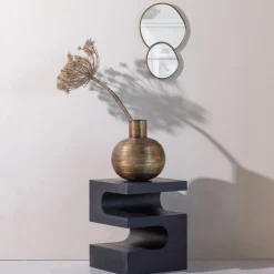 Houten Bijzettafels-WOOOD Toma Bijzetafel Black
