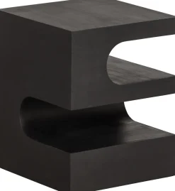 Houten Bijzettafels-WOOOD Toma Bijzetafel Black