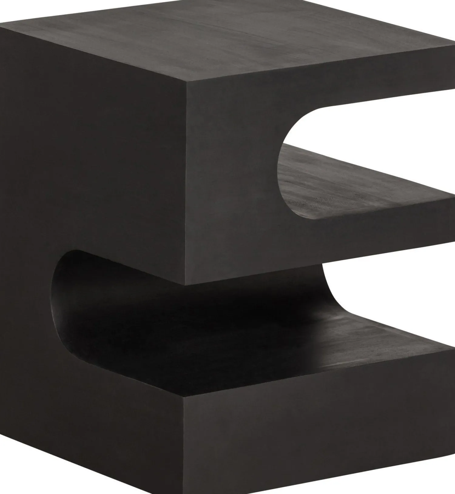 Houten Bijzettafels-WOOOD Toma Bijzetafel Black