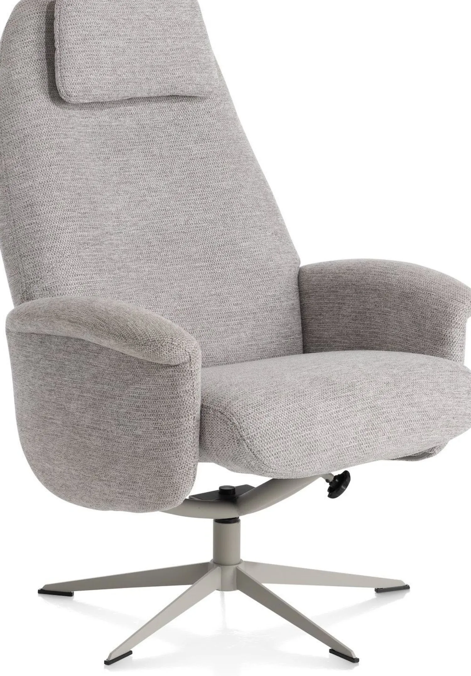 Draaifauteuils|Relaxfauteuils-XOOON Tonale Relaxfauteuil Kiezel