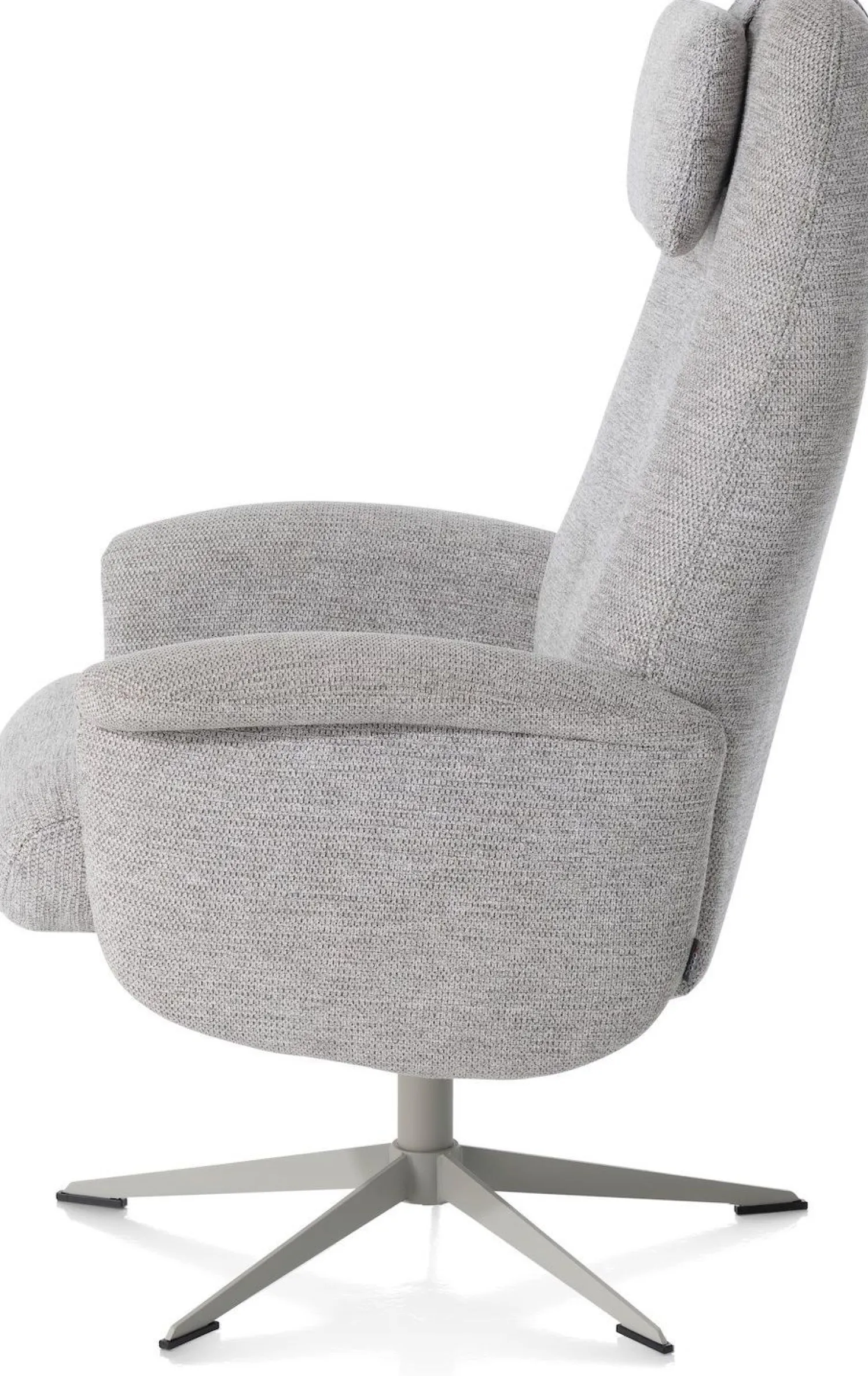 Draaifauteuils|Relaxfauteuils-XOOON Tonale Relaxfauteuil Kiezel