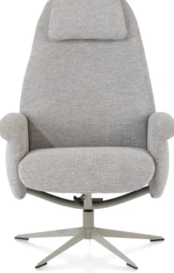 Draaifauteuils|Relaxfauteuils-XOOON Tonale Relaxfauteuil Kiezel