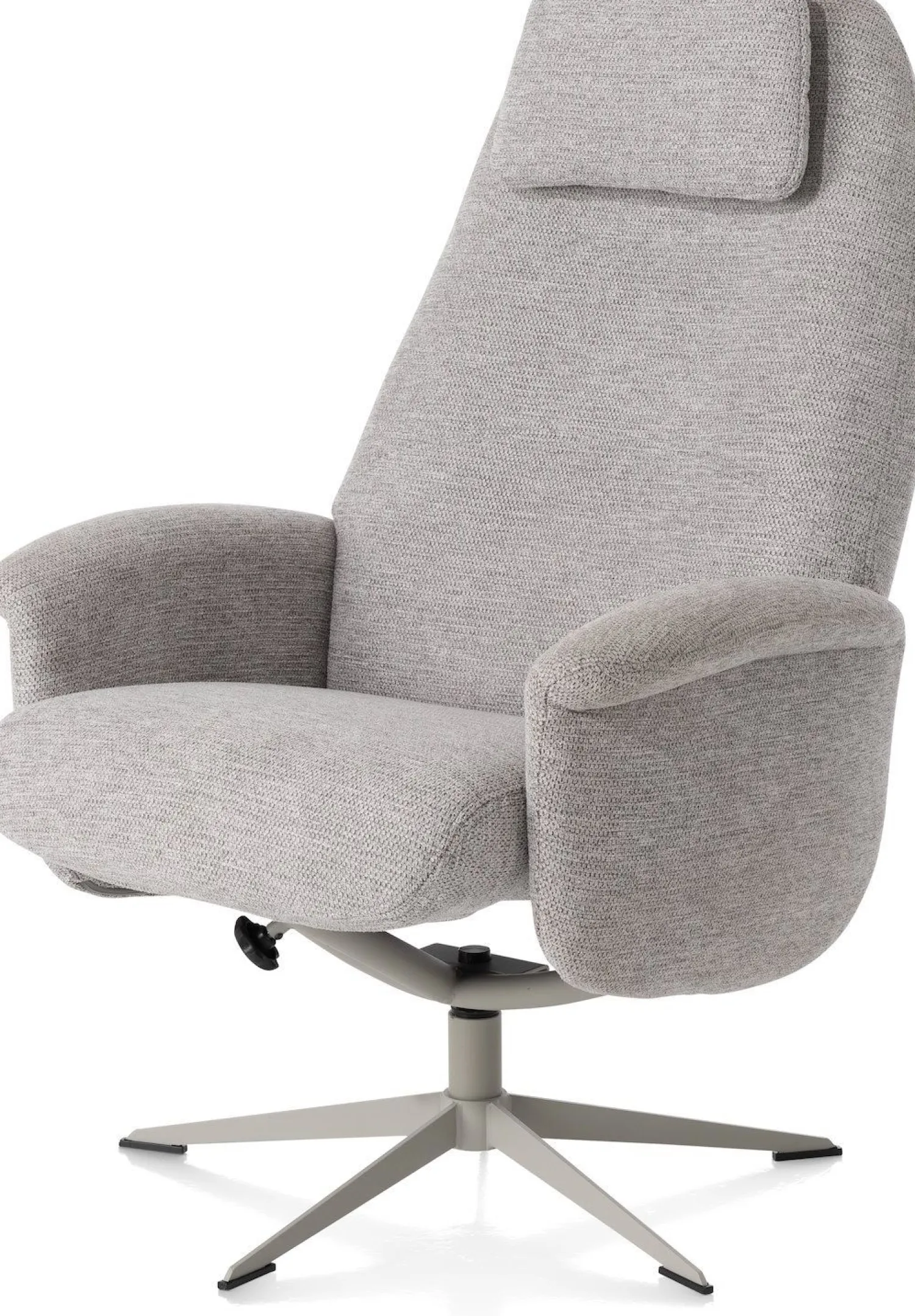 Draaifauteuils|Relaxfauteuils-XOOON Tonale Relaxfauteuil Kiezel