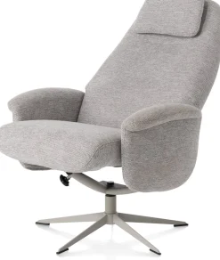 Draaifauteuils|Relaxfauteuils-XOOON Tonale Relaxfauteuil Kiezel