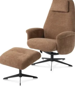 Draaifauteuils|Relaxfauteuils-XOOON Tonale Relaxfauteuil Koper