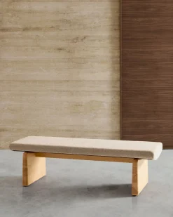 Zitbanken-Kave Home Topaz Bankje Naturel, Beige