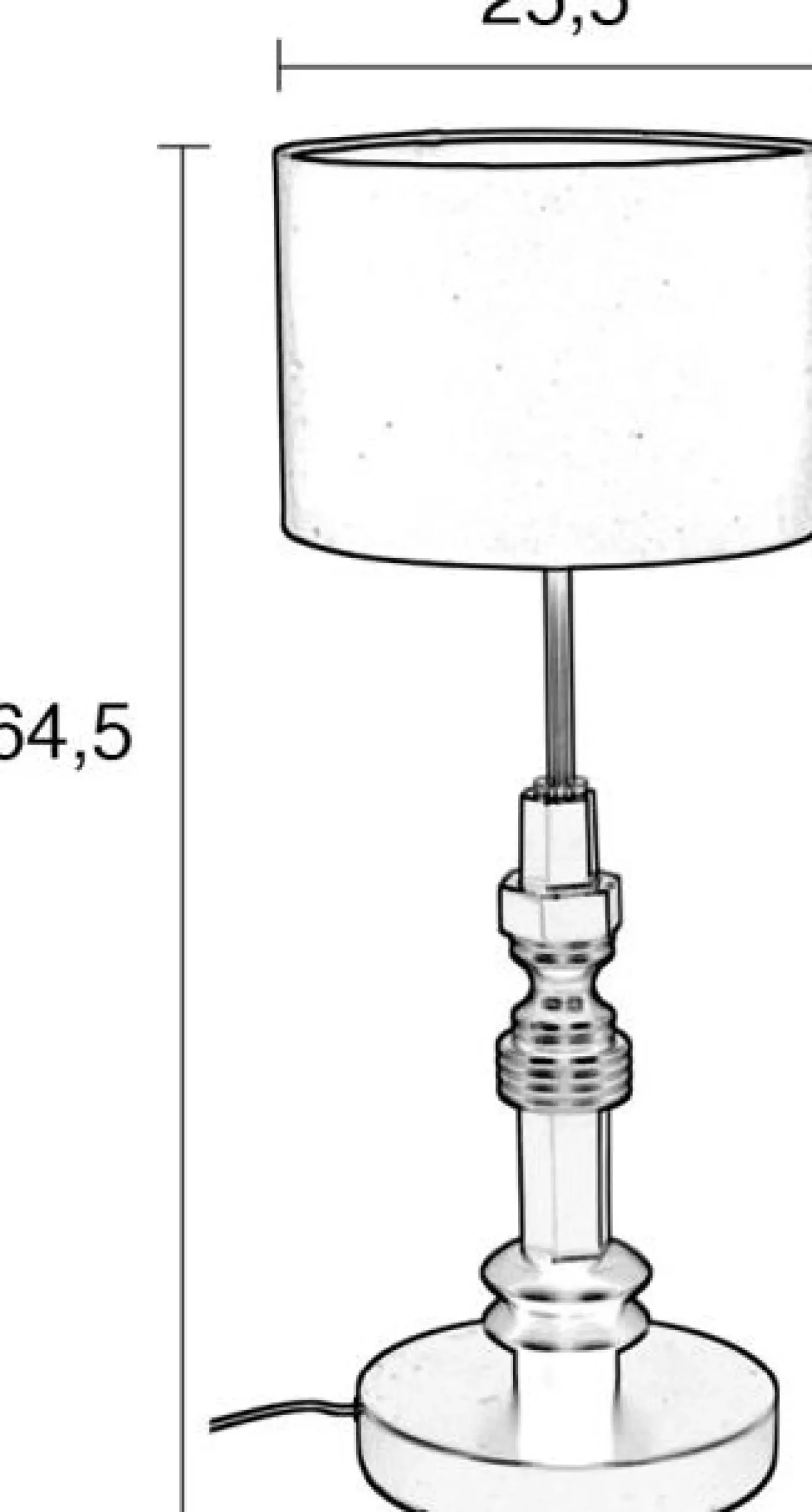 Tafellampen|Tafellampen-Zuiver Totem Tafellamp Beige