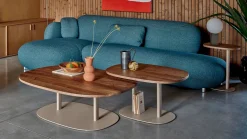 Houten Bijzettafels-Leolux Toveri Bijzettafel Taupe