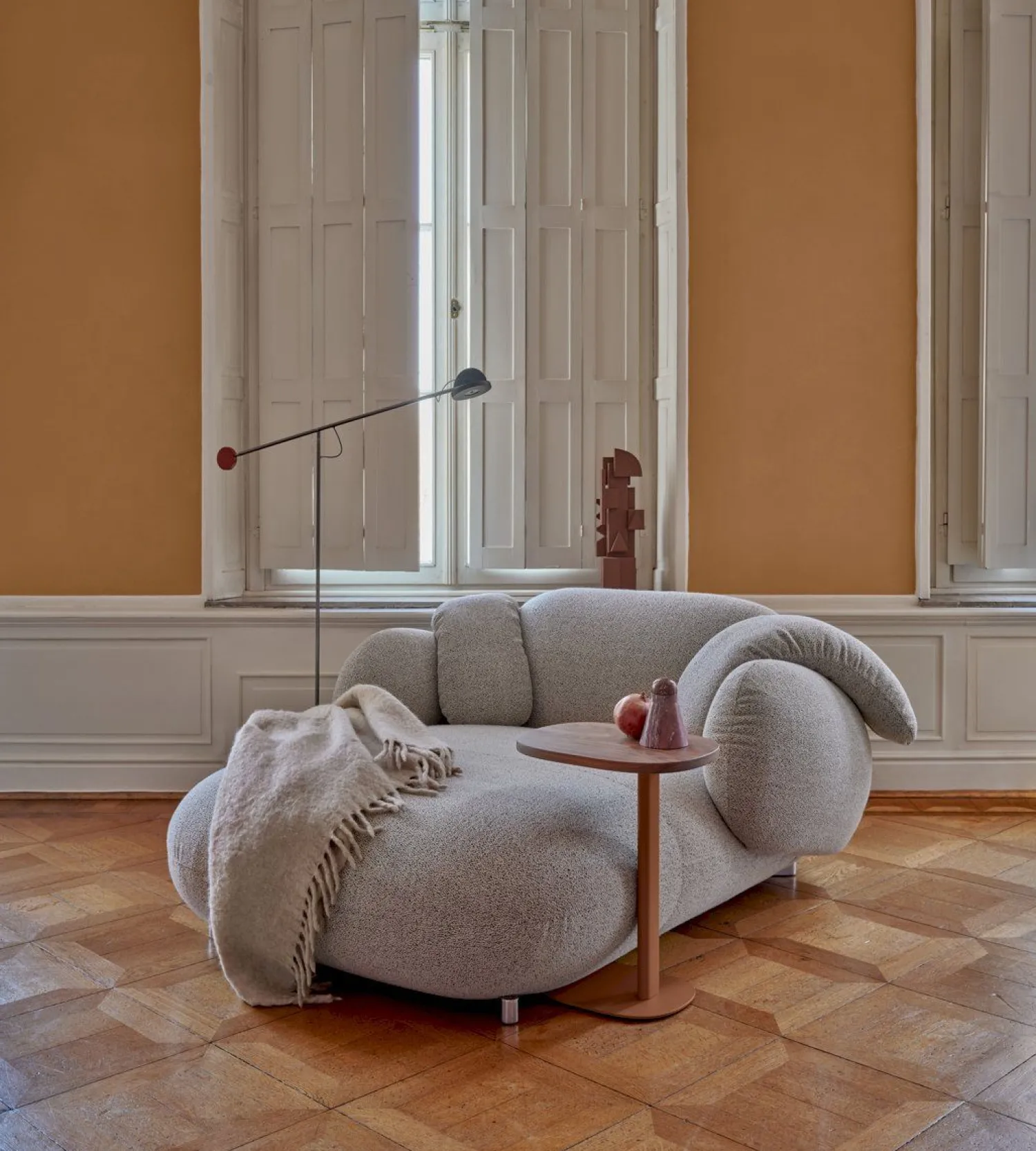 Houten Bijzettafels-Leolux Toveri Bijzettafel Taupe