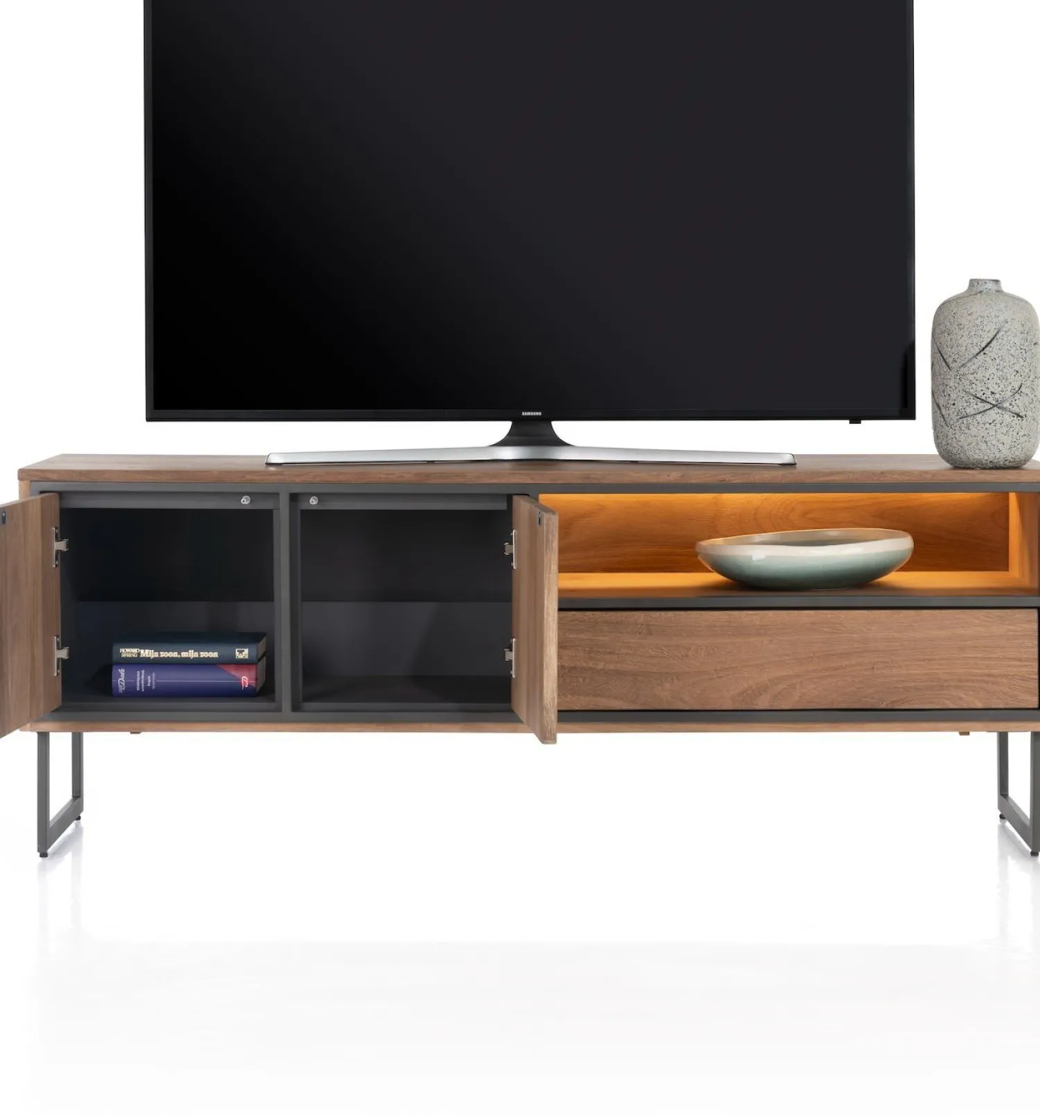 Tv-Meubels-Henders en Hazel Trapani Lowboard Naturel