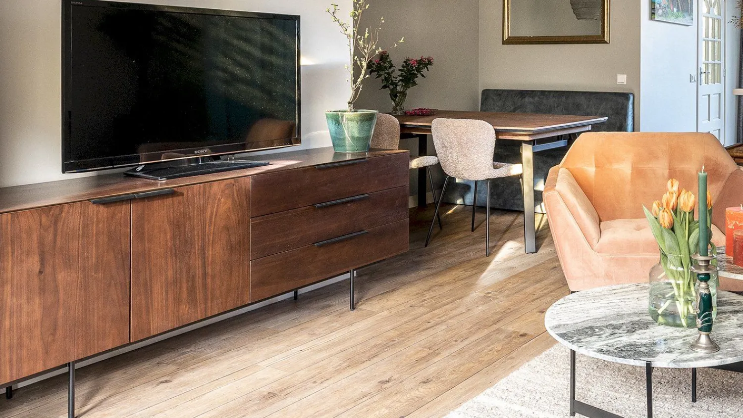 Dressoirs-Zuiver Travis Dressoir Walnut