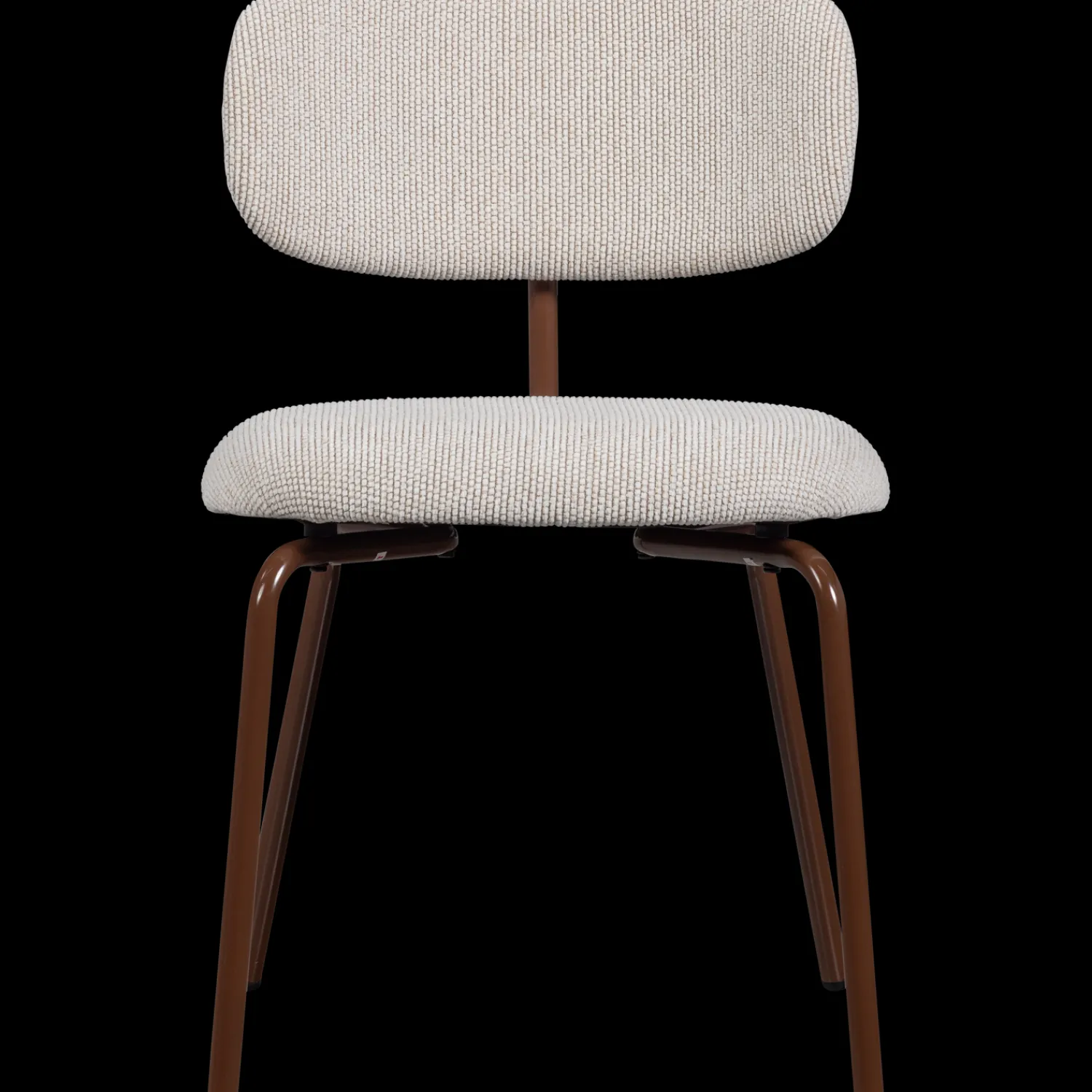 Eetkamerstoelen Zonder Armleuning-WOOOD Travis Eetkamerstoel Off White