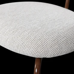 Eetkamerstoelen Zonder Armleuning-WOOOD Travis Eetkamerstoel Off White