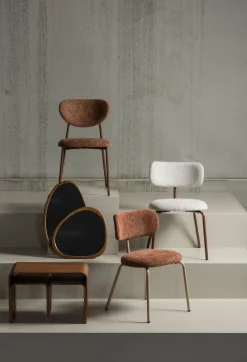 Eetkamerstoelen Zonder Armleuning-WOOOD Travis Eetkamerstoel Off White