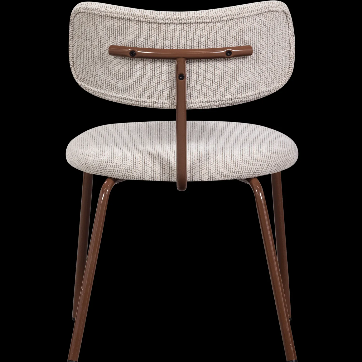 Eetkamerstoelen Zonder Armleuning-WOOOD Travis Eetkamerstoel Off White