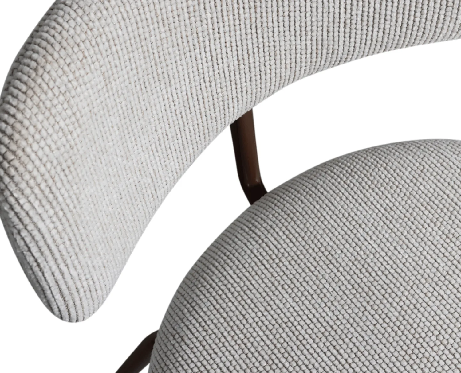 Eetkamerstoelen Zonder Armleuning-WOOOD Travis Eetkamerstoel Off White