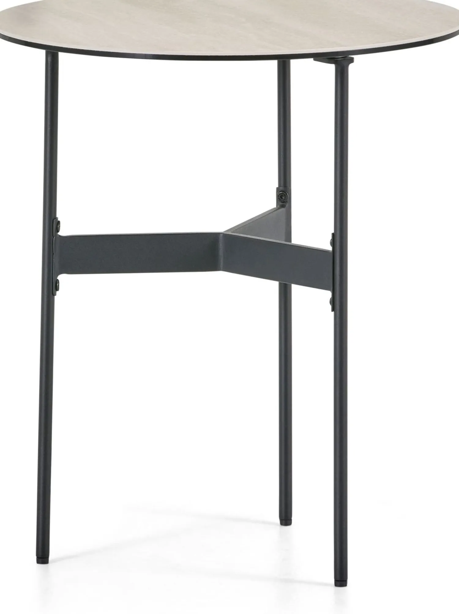 Ronde Bijzettafels-Montèl Triangle Bijzettafel Travertin