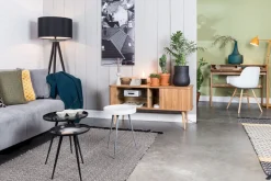 Moderne Vloerlampen|Vloerlampen-Zuiver Tripod Vloerlamp Black