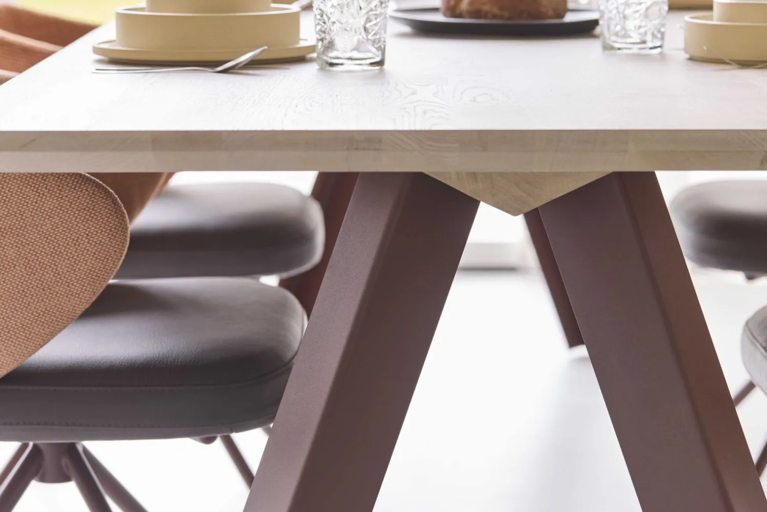 Rechthoekige Eettafels-Bert Plantagie Tristan Eettafel Naturel