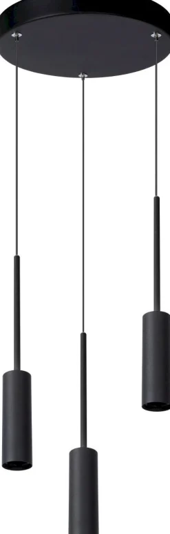 Moderne Hanglampen|Moderne Hanglampen-Lucide Tubule Hanglamp Zwart
