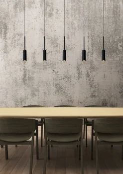 Moderne Hanglampen|Moderne Hanglampen-Lucide Tubule Hanglamp Zwart