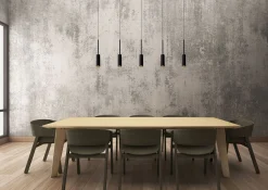 Moderne Hanglampen|Moderne Hanglampen-Lucide Tubule Hanglamp Zwart