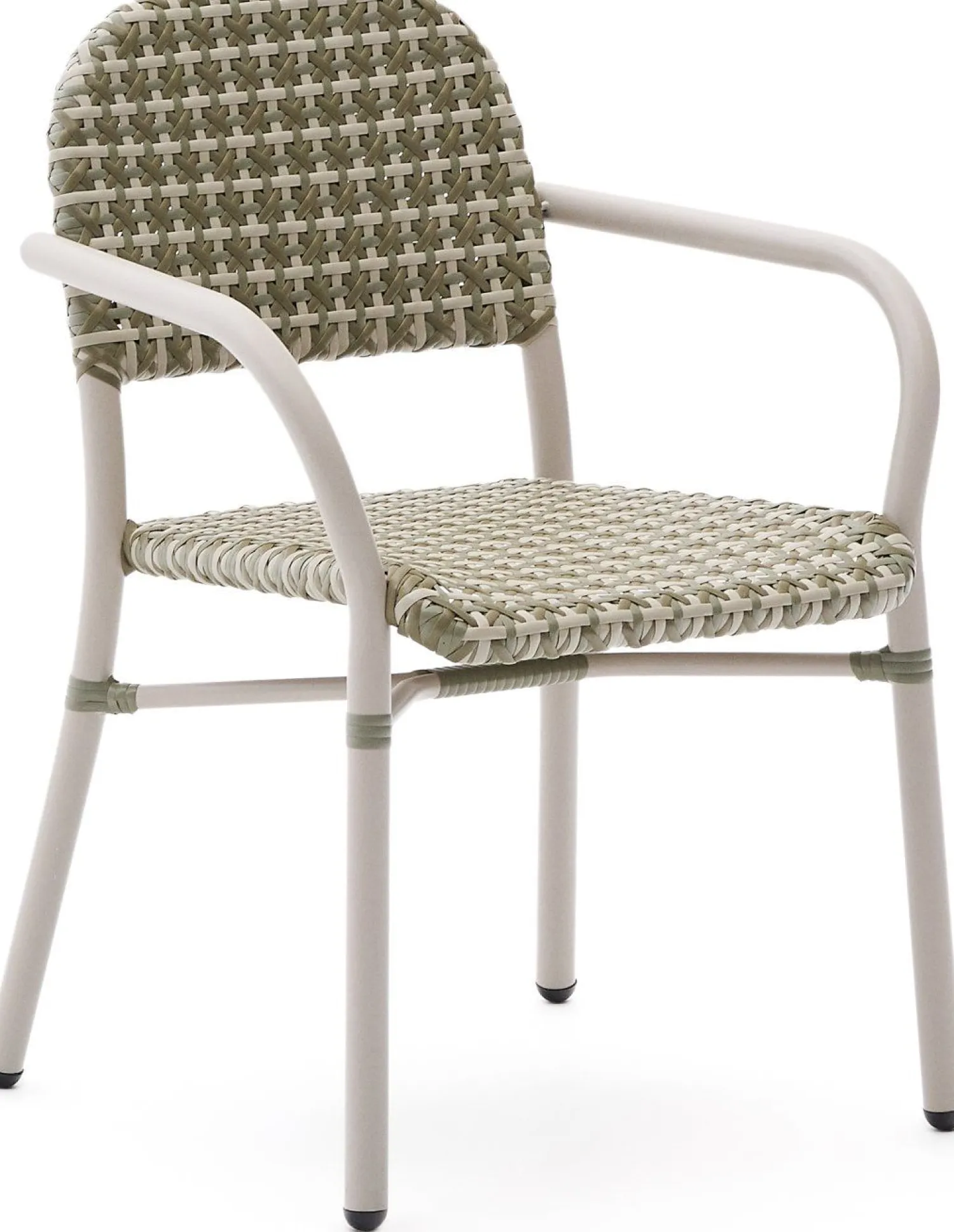 Tuinstoelen-Kave Home Tuccia Tuinstoel Beige, Groen