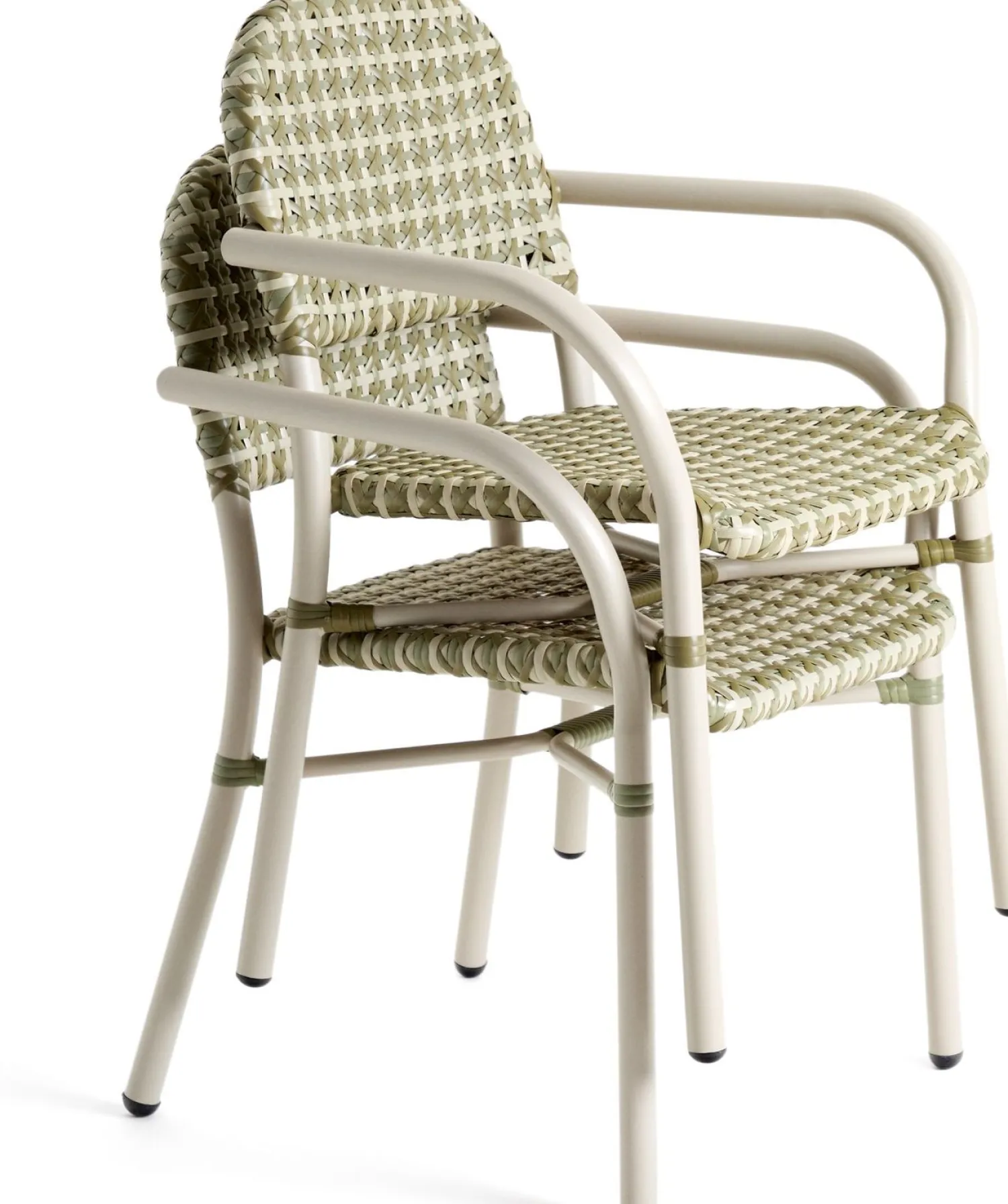 Tuinstoelen-Kave Home Tuccia Tuinstoel Beige, Groen
