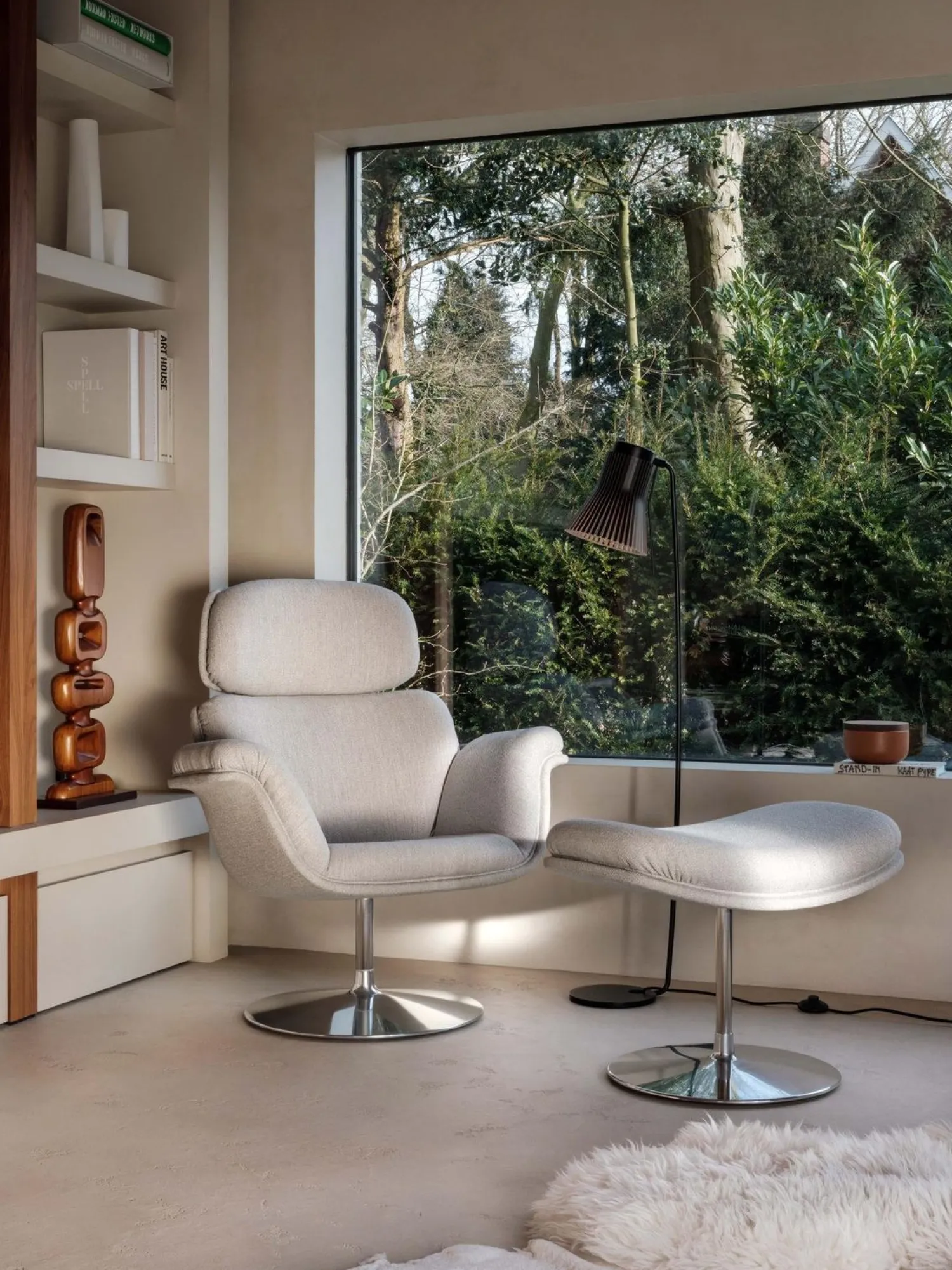 Design Fauteuils-Artifort Tulip F550 Fauteuil Grijs