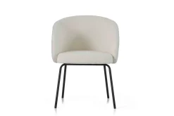 Eetkamerstoelen Met Armleuning-Montèl Tune Eetkamerstoel Ivory
