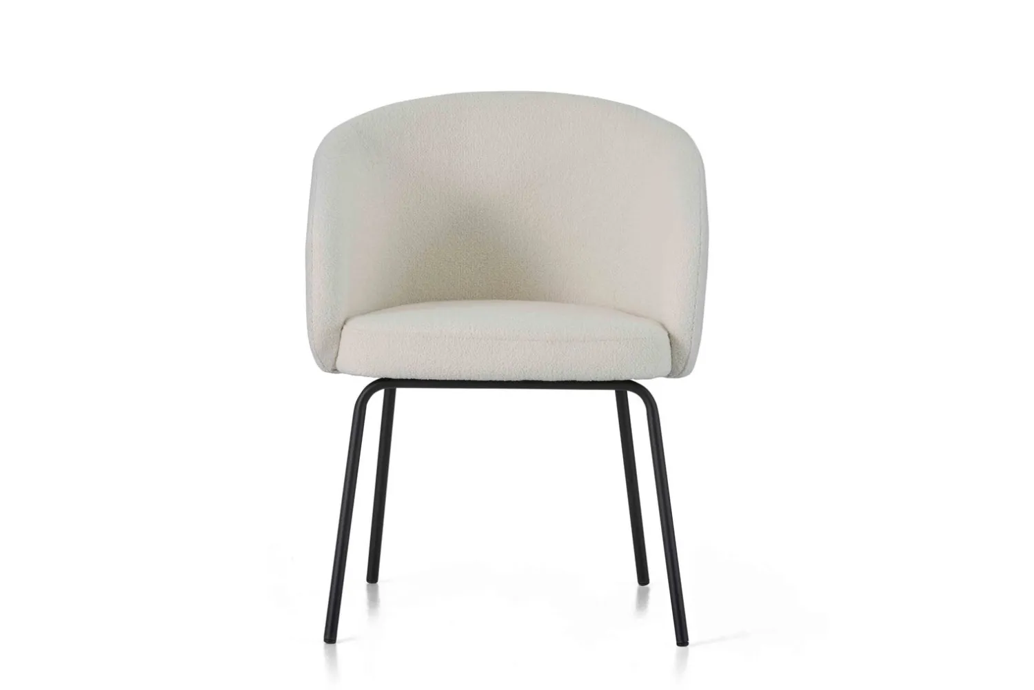 Eetkamerstoelen Met Armleuning-Montèl Tune Eetkamerstoel Ivory