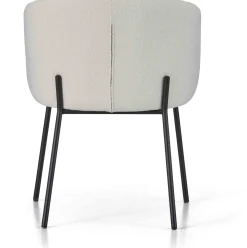 Eetkamerstoelen Met Armleuning-Montèl Tune Eetkamerstoel Ivory