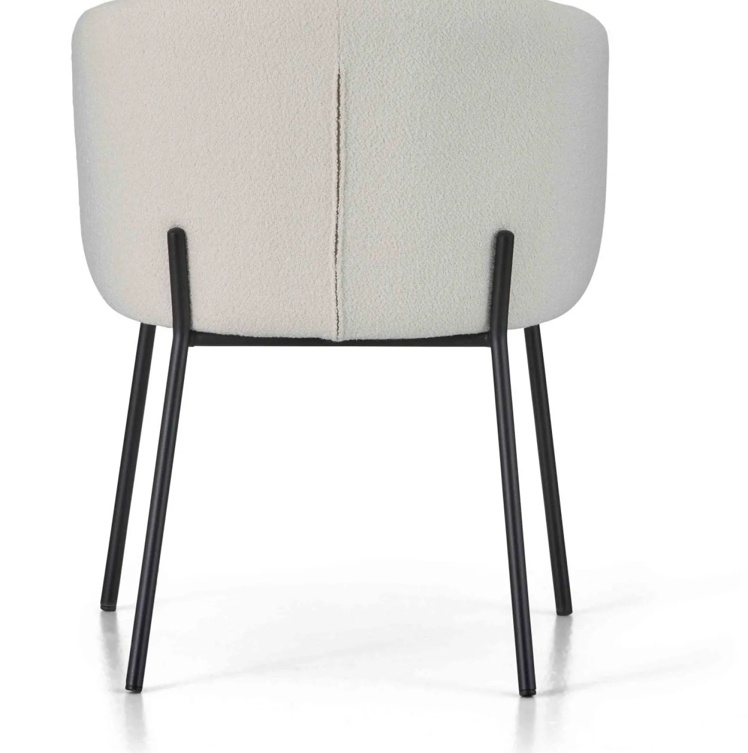 Eetkamerstoelen Met Armleuning-Montèl Tune Eetkamerstoel Ivory