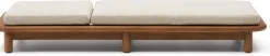 Tuinstoelen-Kave Home Turqueta Outdoor Ligstoel Bruin, Beige