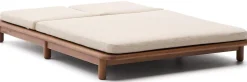 Tuinstoelen-Kave Home Turqueta 2-persoons Ligstoel Bruin, Beige