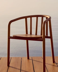 Tuinstoelen-Kave Home Turqueta Tuinstoel Naturel
