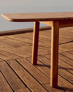 Tuintafels-Kave Home Turqueta Uitschuifbare Tuintafel Naturel
