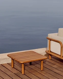 Houten Salontafels-Kave Home Turqueta Vierkante Salontafel Naturel