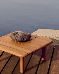 Houten Salontafels-Kave Home Turqueta Vierkante Salontafel Naturel