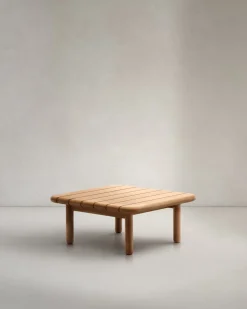 Houten Salontafels-Kave Home Turqueta Vierkante Salontafel Naturel