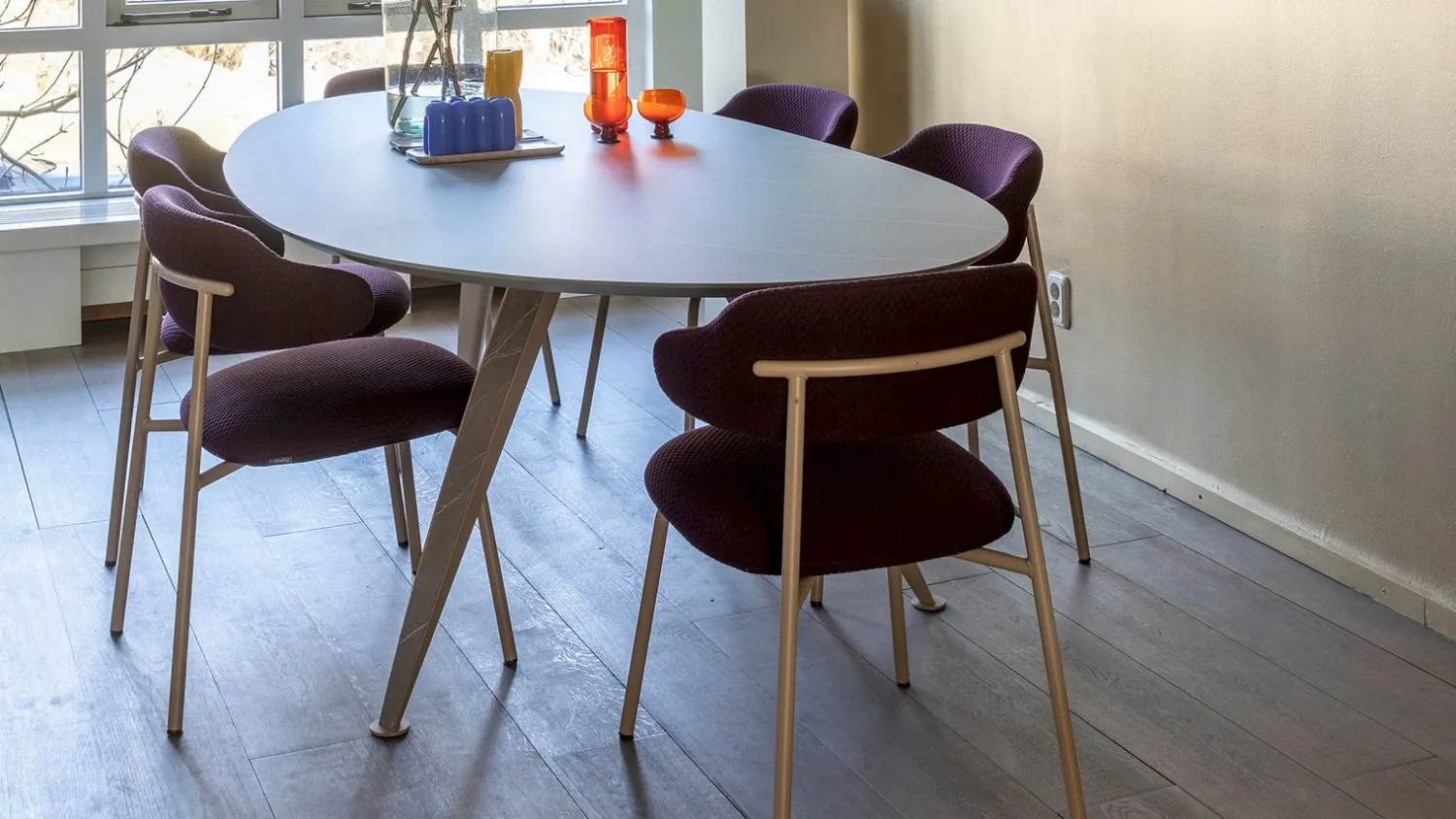 Organische Eettafels-Bree's New World Twinny Eettafel Zwart