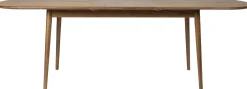 Houten Eettafels-Zuiver Twist Ovaal Eettafel Bruin
